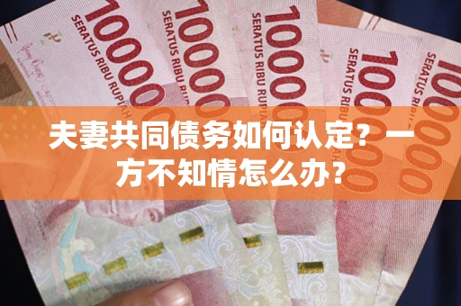 北京夫妻共同债务如何认定？一方不知情怎么办？