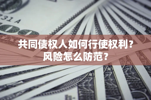北京共同债权人如何行使权利？风险怎么防范？