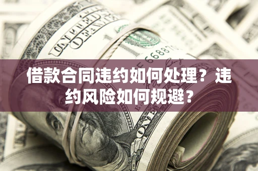 北京借款合同违约如何处理？违约风险如何规避？