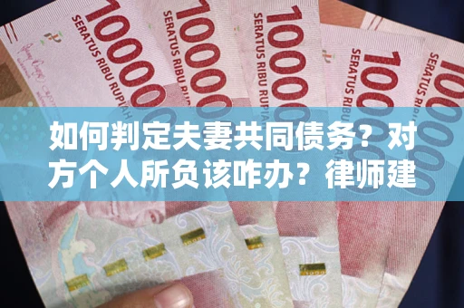 北京如何判定夫妻共同债务？对方个人所负该咋办？律师建议
