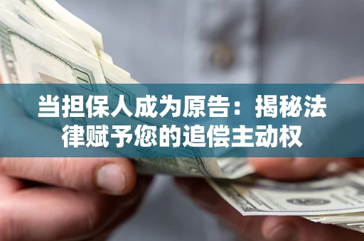 北京当担保人成为原告:揭秘法律赋予您的追偿主动权 北京当担保人成为原告:揭秘法律赋予您的追偿主动权